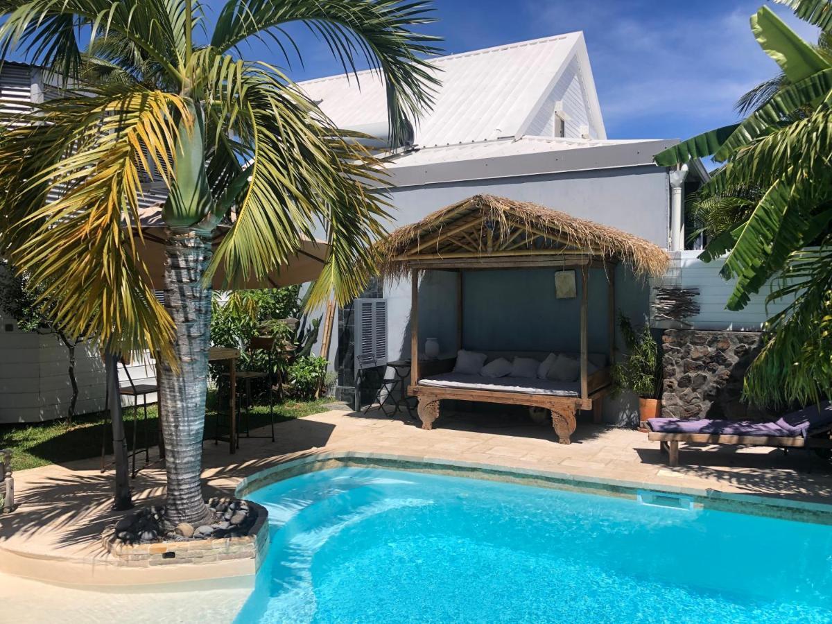 Studio Independant Dans Propriete Avec Piscine Et Wifi Apartment Saint-Gilles-les Bains Exterior foto