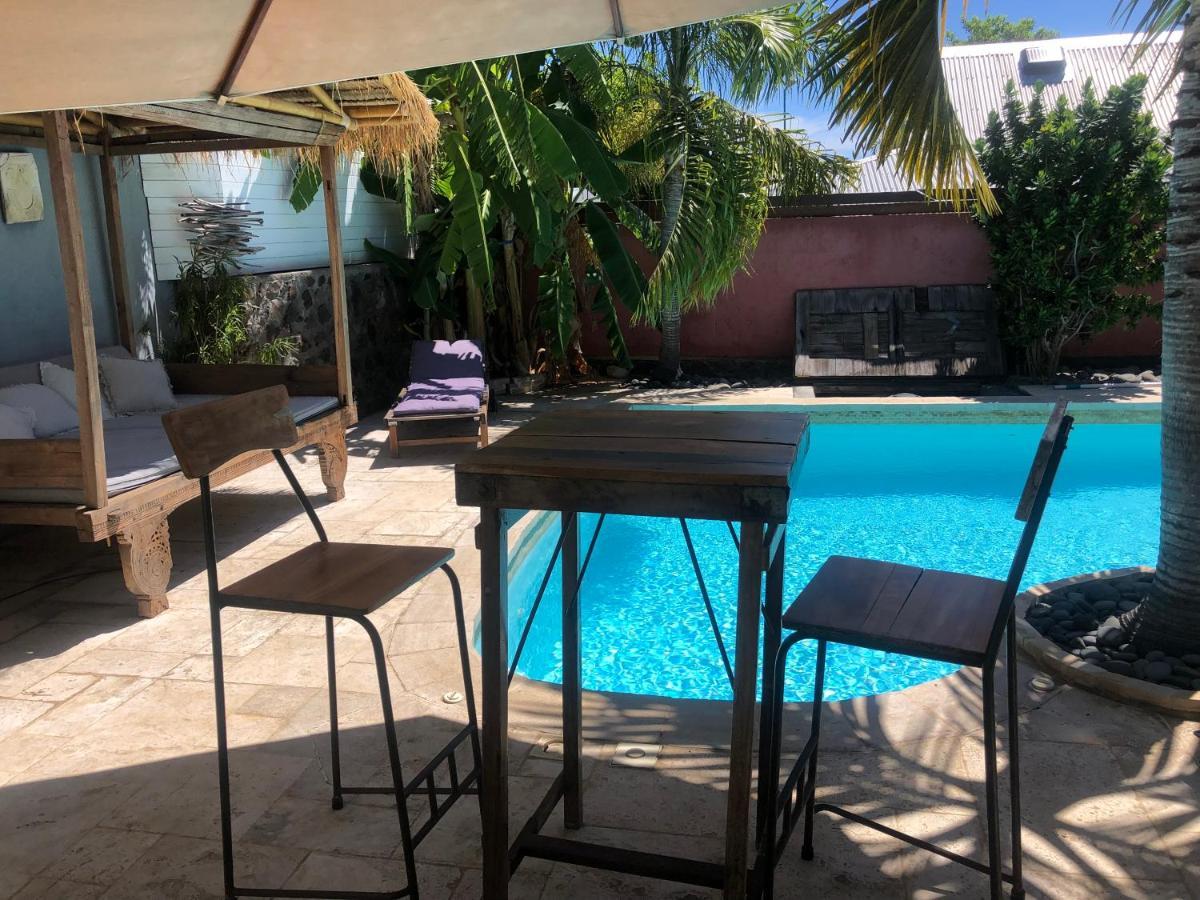 Studio Independant Dans Propriete Avec Piscine Et Wifi Apartment Saint-Gilles-les Bains Exterior foto